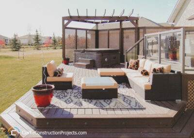 Deck Living Area & Outdoor Kitchen